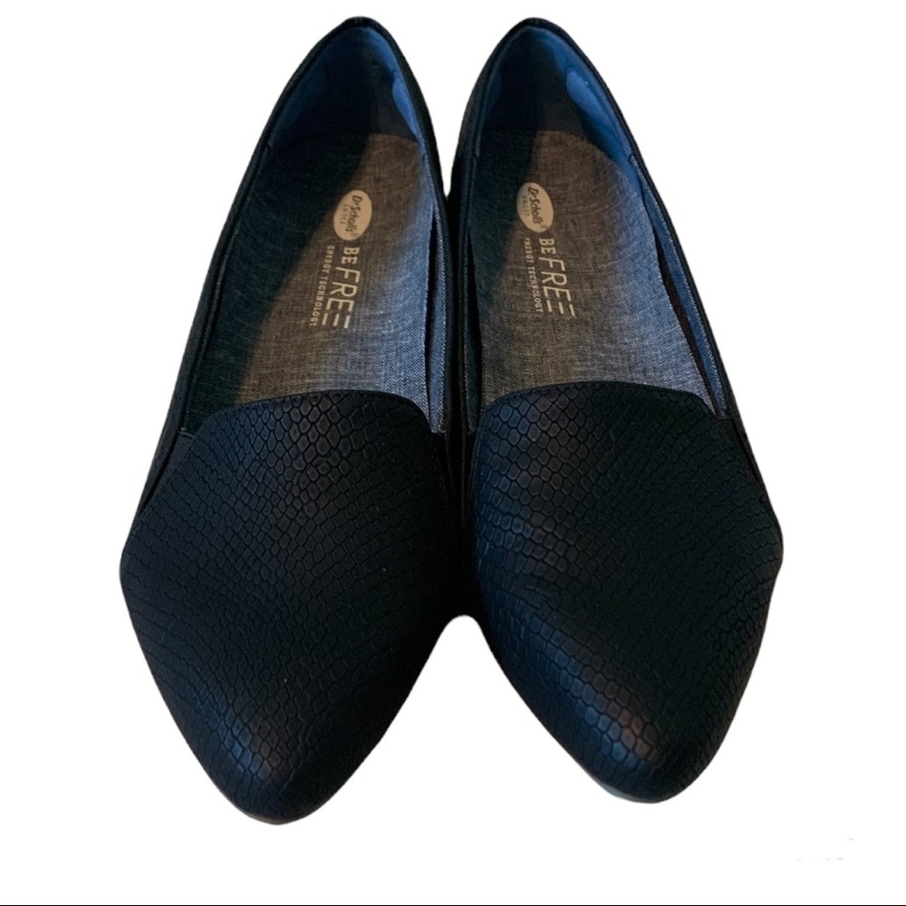 Black Dr. Scholl's Be Free, Lifestyle Collection, Womens Casual Dress Flats